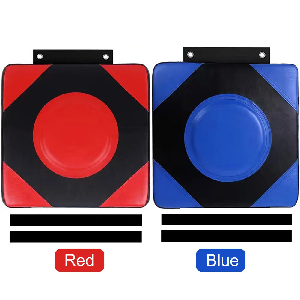 Square Wall Target PU Leather Boxing Training Sandbag Adjustable Height Punching Bag Wall Punching Pad for Fitness Taekwondo