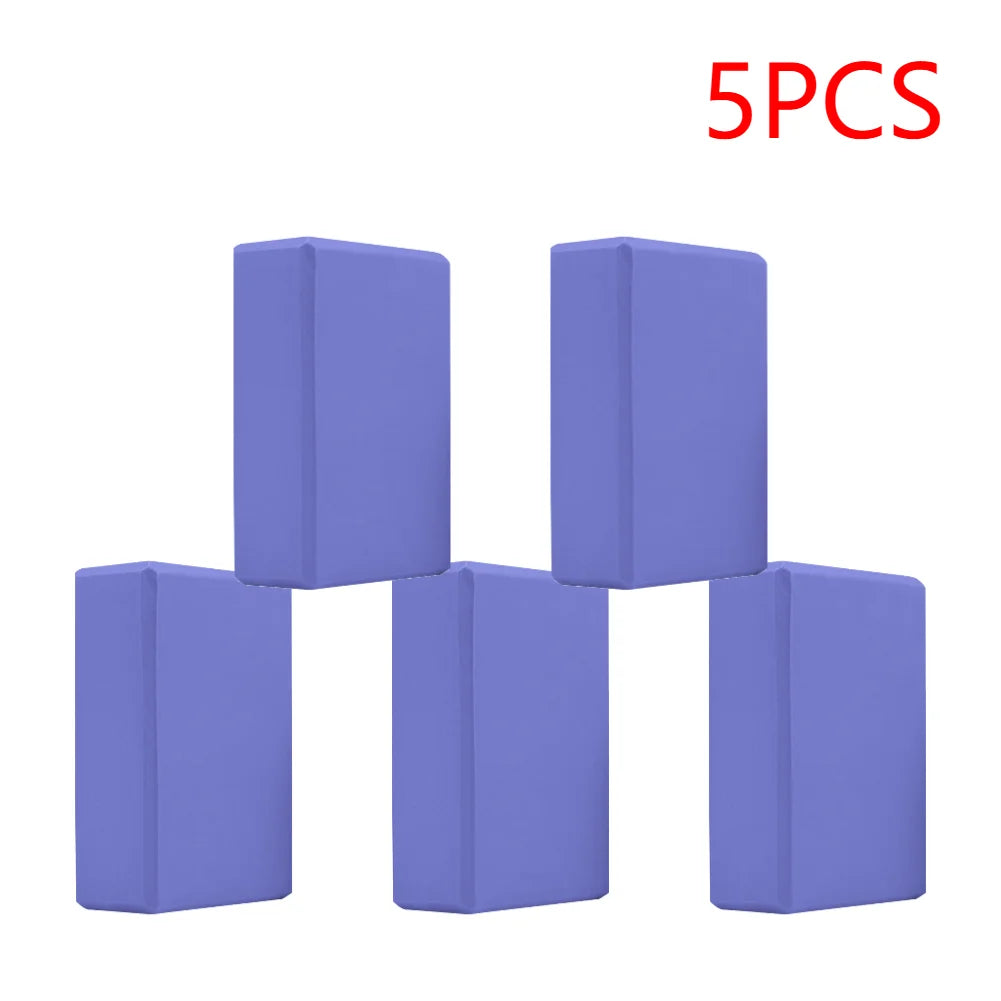 2-5PCS EVA Yoga Block Gym Training Blocks Moisture-Proof High Density Yoga Blocks Body Shaping Yoga Blocks for Meditation