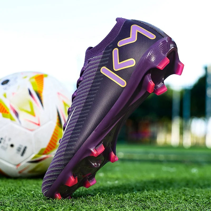 New Men Soccer Shoes Grass Cleats Football Boots Non-Slip High-top Futsal Sneakers High-quality Match Indoor Hot-selling Outdoor